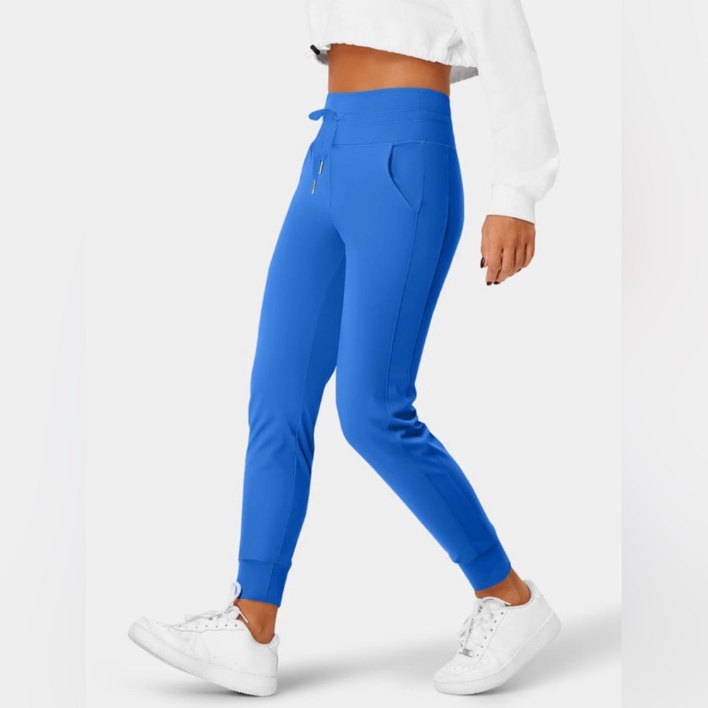 HalaraHighWaisted DString Side Pocket CoolTouch Full Length Jogger Medium Petite